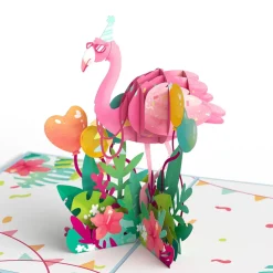 Lovepop Birthday|Flamazing Birthday Flamingo Pop-Up Card and Sentiment Set for Any Woman