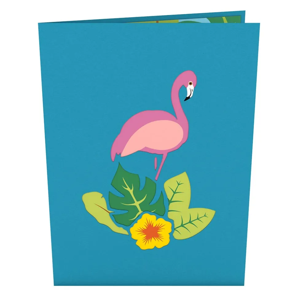 Lovepop Greeting Cards|Birthday|Flamingo Pop-Up Card