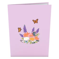 Women Lovepop Greeting Cards|Birthday|Flower Basket Pop-Up Card