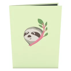 Lovepop Greeting Cards|Just Because|Friendship Sloth Pop-Up Card