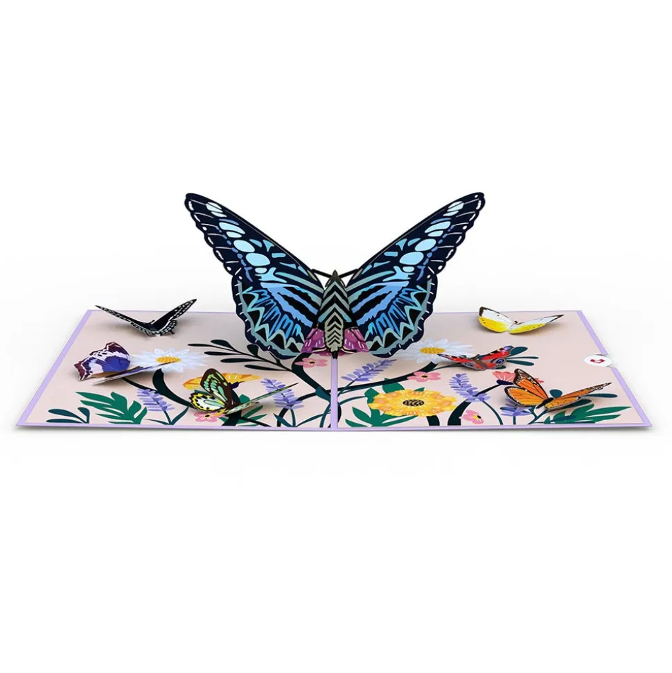 Lovepop Greeting Cards|Just Because|Garden Butterflies Pop-Up Card