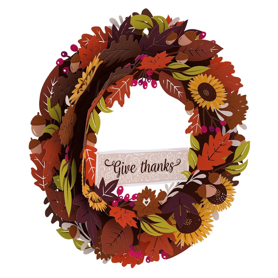 Lovepop Decor|Thanksgiving 11/27|Give Thanks Fall Wreath