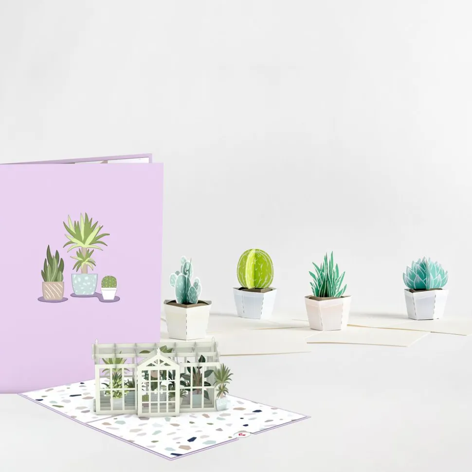 Lovepop Card & Gift Bundles|Notecards|Greenhouse Card & Notecard 4-Pack Bundle