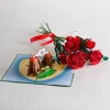 Lovepop Valentine'S Day 2/14|Handcrafted Paper Flowers: Roses (6 Stems) with I Lava You Pop-Up Card