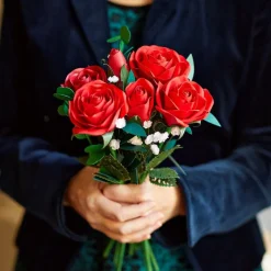 Lovepop Valentine'S Day 2/14|Handcrafted Paper Flowers: Roses (6 Stems) with I Lava You Pop-Up Card