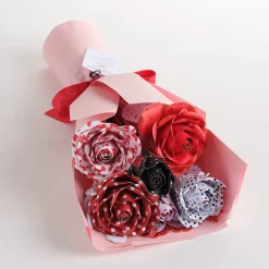 Lovepop Pop-Up Bouquets|Handcrafted Paper Flowers|Handcrafted Paper Flowers: Disney's Mickey & Minnie Lovestruck Roses (6-Stem) with Love You Lots Pop-Up Card