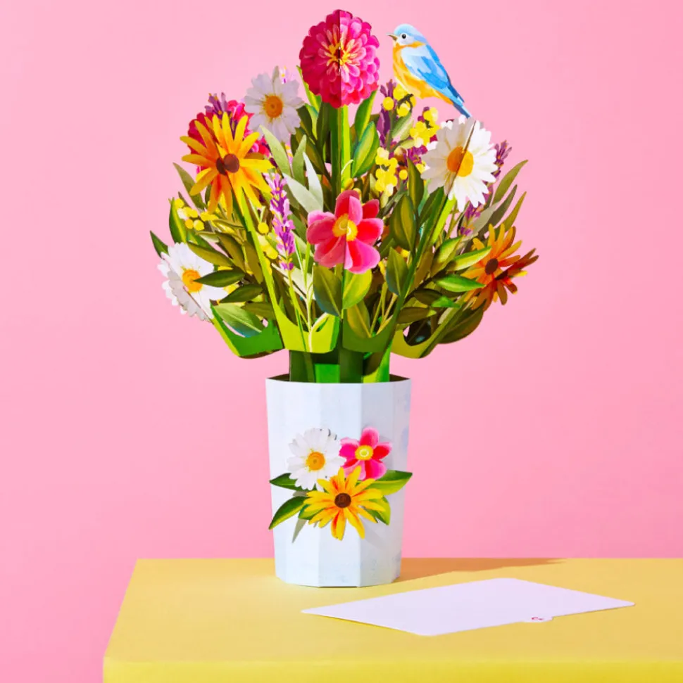 Lovepop Pop-Up Bouquets|Card & Gift Bundles|Happiest Birthday Wishes' Plushpop Card and Bouquet Bundle