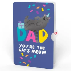 Lovepop Birthday|Dad|Happy Birthday Cats Pop-Up Card and Sentiment Set for Dad