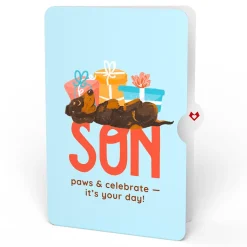 Lovepop Birthday|Happy Birthday Dogs Pop-Up Card and Sentiment Set for Son