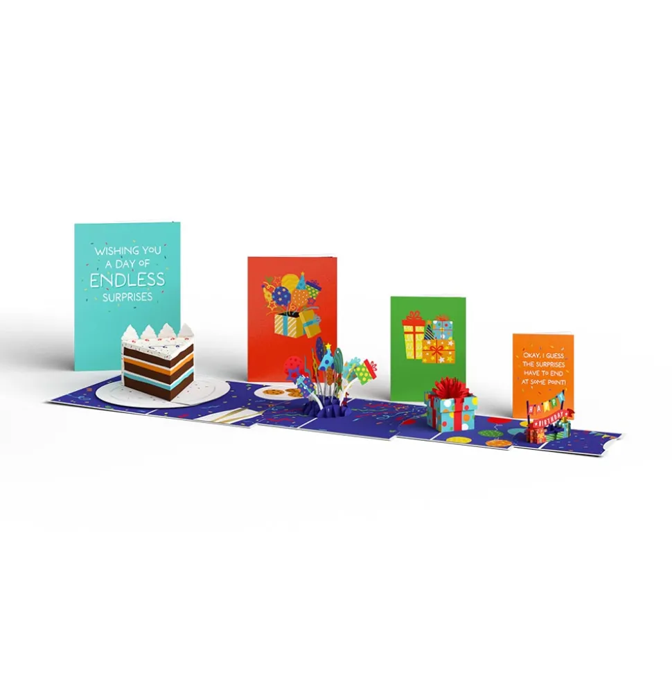 Lovepop Birthday|Happy Birthday Endless Surprises 4-in-1 Nesting Card