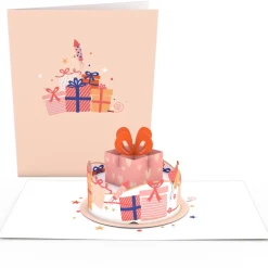 Lovepop Birthday|Her|Happy Birthday Gift Cake: Paperpop® Card