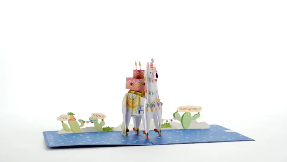 Kids Lovepop Birthday|Kids|Happy Birthday Llama Pop-Up Card