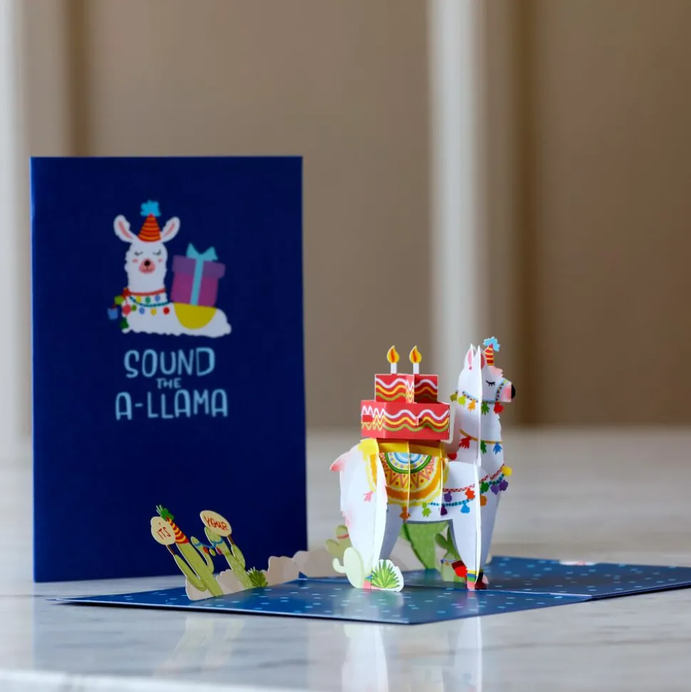 Kids Lovepop Birthday|Kids|Happy Birthday Llama Pop-Up Card