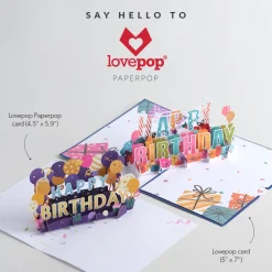Lovepop Birthday|Happy Birthday Present: Paperpop® Card