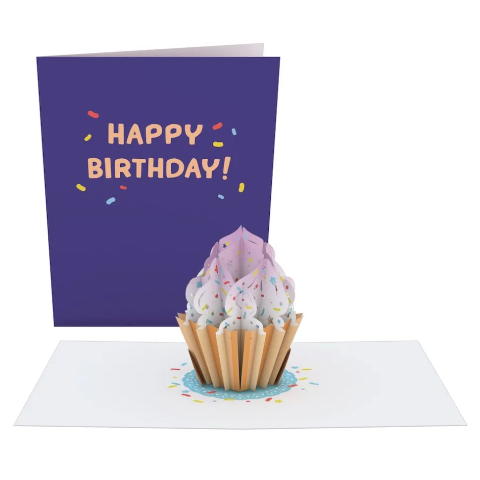 Lovepop Birthday|Happy Birthday Sprinkles Cupcake: Paperpop® Card