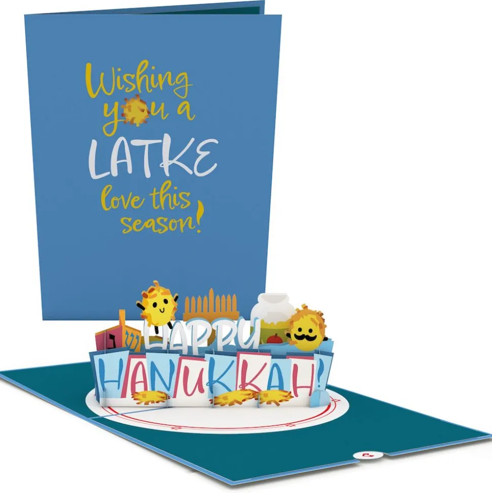 Lovepop Hanukkah 12/14|Happy Hanukkah Latkes Pop-Up Card