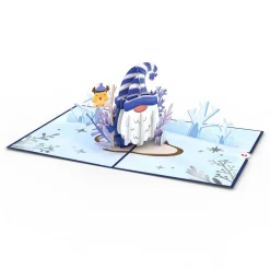 Lovepop Greeting Cards|Christmas 12/25|Happy Holidays Gnome Pop-Up Card