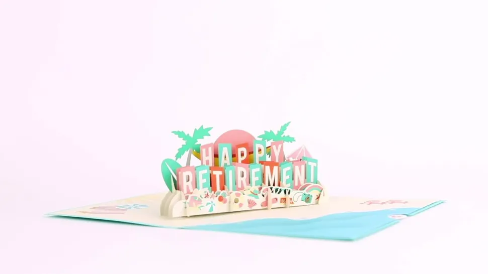 Lovepop Greeting Cards|Congratulations|Happy Retirement Pop-Up Card