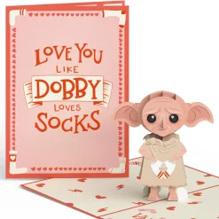 Kids Lovepop Greeting Cards|Valentine'S Day 2/14|Harry Potter™ Dobby™ Valentine’s Day Pop-Up Card