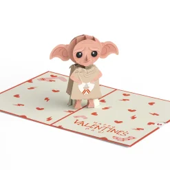Kids Lovepop Greeting Cards|Valentine'S Day 2/14|Harry Potter™ Dobby™ Valentine’s Day Pop-Up Card