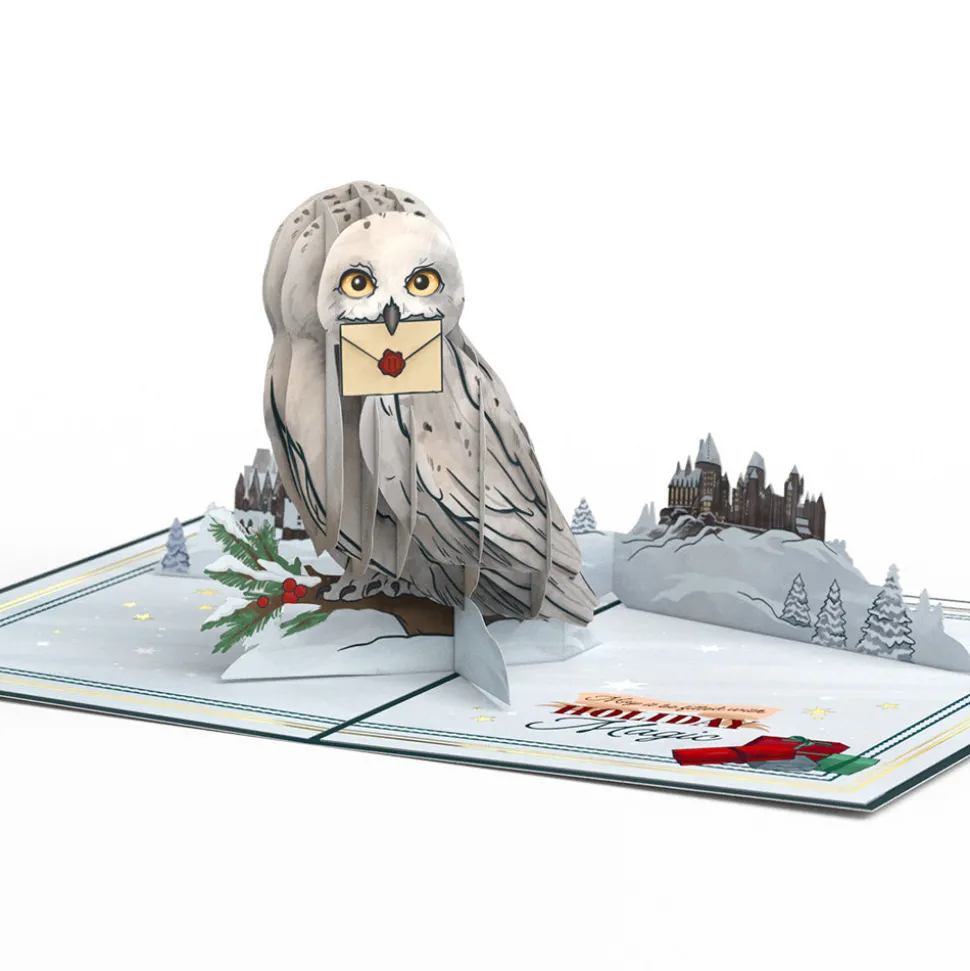Lovepop Greeting Cards|Christmas 12/25|Harry Potter™ Hedwig™ Holiday Magic Pop-Up Card