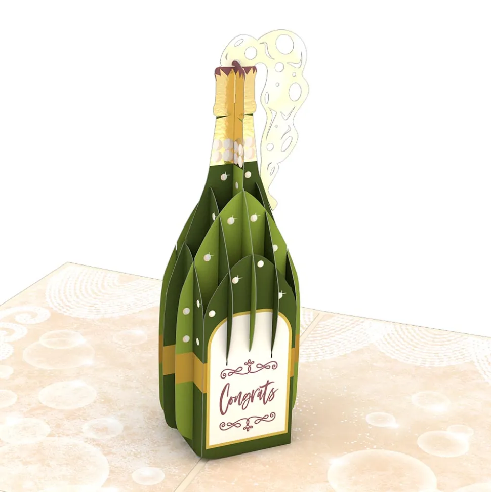 Lovepop Greeting Cards|Congratulations|Here's to You Champagne Pop-Up Card