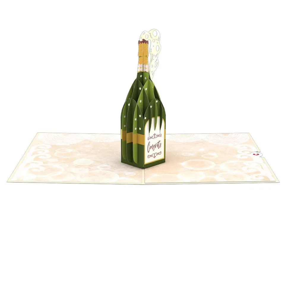 Lovepop Greeting Cards|Congratulations|Here's to You Champagne Pop-Up Card