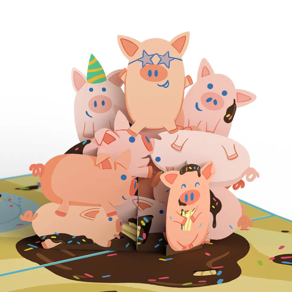 Lovepop Birthday|Hog Wild with Space Laser Cats Birthday Pop-Up Card and Sentiment Set