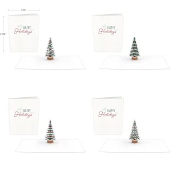Lovepop Notecards|Christmas 12/25|Holiday Tree Notecards (Assorted 4-Pack)