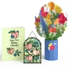 Lovepop Pop-Up Bouquets|Card & Gift Bundles|Hope Your Birthday is Peachy Suncatcher Card & Pop-Up Bouquet Bundle