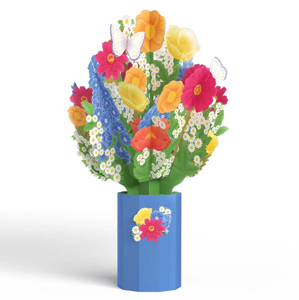 Lovepop Pop-Up Bouquets|Card & Gift Bundles|Hope Your Birthday is Peachy Suncatcher Card & Pop-Up Bouquet Bundle
