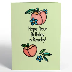 Lovepop Pop-Up Bouquets|Card & Gift Bundles|Hope Your Birthday is Peachy Suncatcher Card & Pop-Up Bouquet Bundle