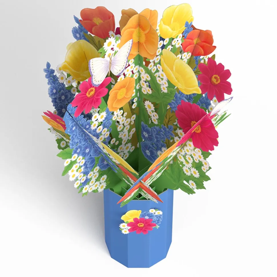 Lovepop Pop-Up Bouquets|Card & Gift Bundles|Hope Your Birthday is Peachy Suncatcher Card & Pop-Up Bouquet Bundle