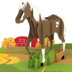 Kids Lovepop Greeting Cards|Birthday|Horse Pop-Up Card