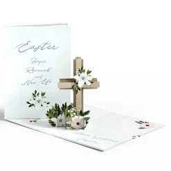 Lovepop Greeting Cards|Religious|Joyous Easter Cross Pop-Up Card