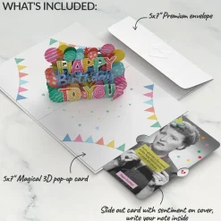 Lovepop Birthday|Let's Celebrate Birthday Pop-Up Card and Aging Like a Fine Cheese Sentiment Set for Any Woman