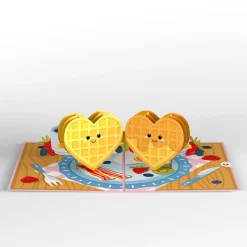 Kids Lovepop Greeting Cards|Anniversary|Like You a Waffle-Lot Pop-Up Card