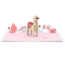 Kids Lovepop Greeting Cards|Anniversary|Looking Good Llama Pop-Up Card