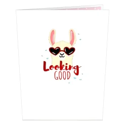 Kids Lovepop Greeting Cards|Anniversary|Looking Good Llama Pop-Up Card