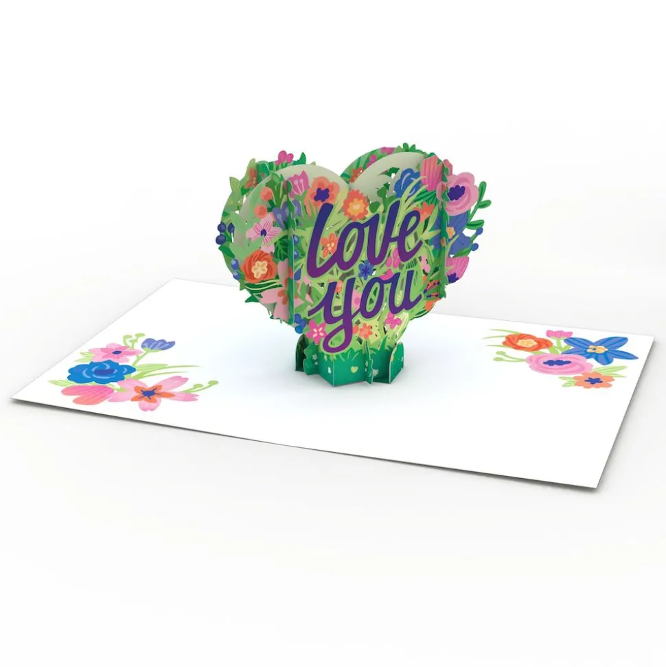 Lovepop Just Because|Valentine'S Day 2/14|Love You Flower Heart: Paperpop® Card