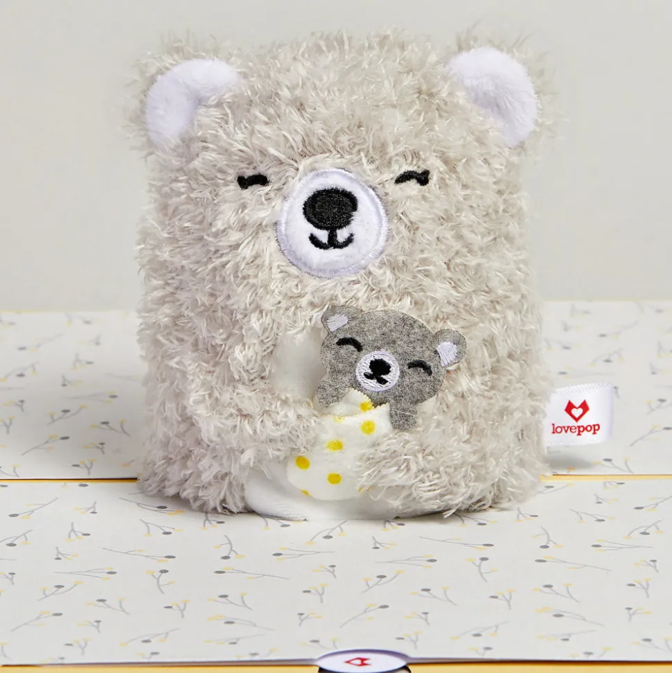 Lovepop Plushpop|Birthday|Love You Most' Mama Bear Plushpop Card