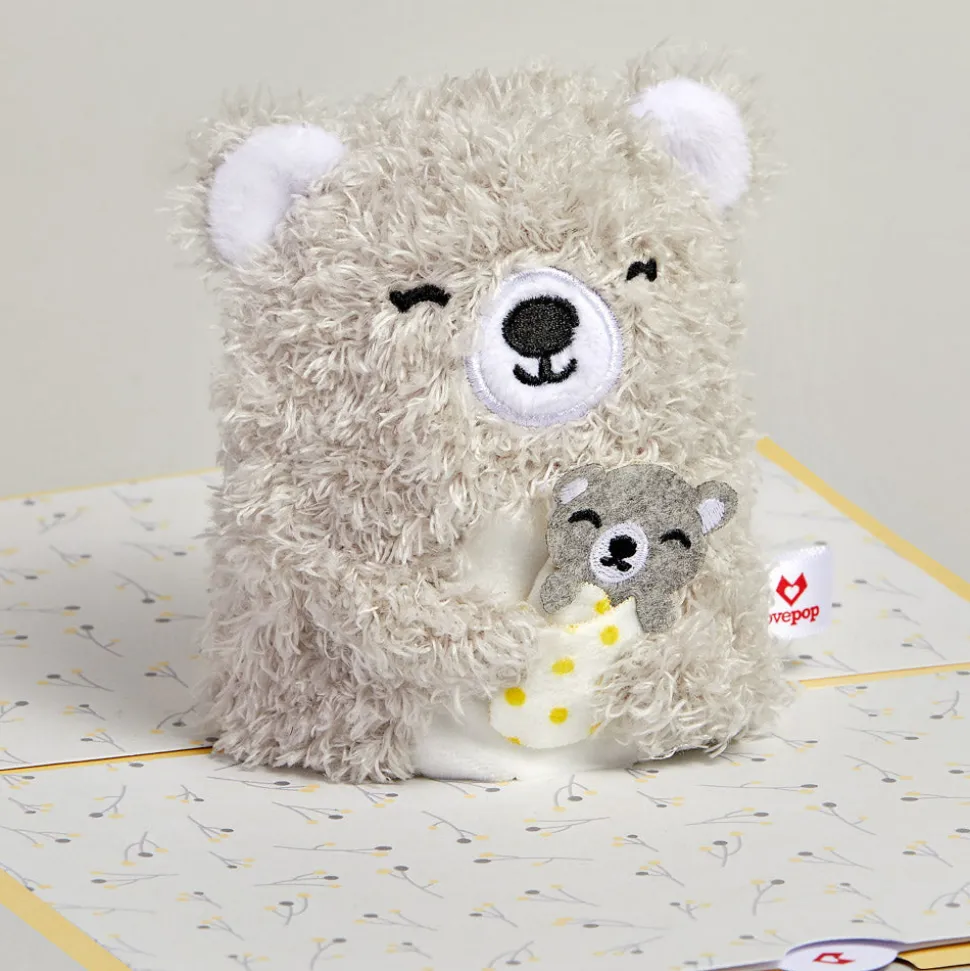 Lovepop Plushpop|Birthday|Love You Most' Mama Bear Plushpop Card