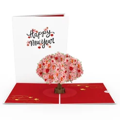 Lovepop Greeting Cards|Lunar New Year 1/29|Lunar New Year Cherry Blossom Pop-Up Card