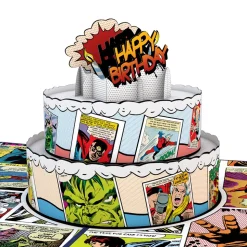 Kids Lovepop Birthday|Kids|Marvel Comic Birthday Cake Pop-Up Card