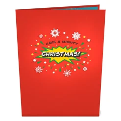Kids Lovepop Greeting Cards|Christmas 12/25|Marvel's Avengers Mighty Christmas Pop-Up Card