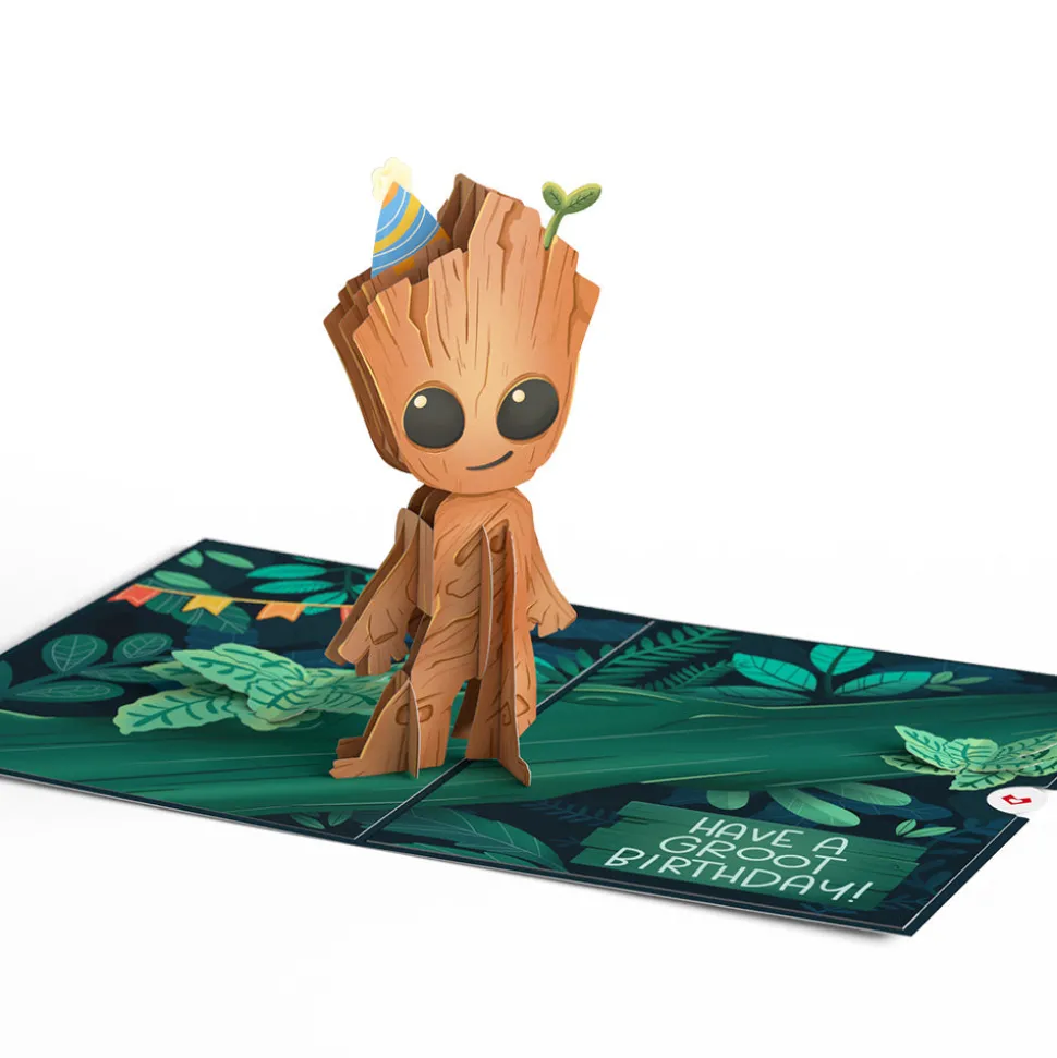 Lovepop Birthday|Marvel|Marvel's Guardians of the Galaxy Groot Year of Growth Birthday Pop-Up Card