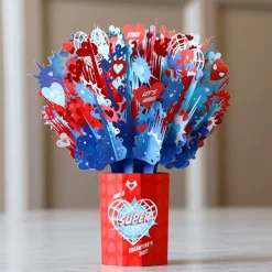 Kids Lovepop Pop-Up Bouquets|Card & Gift Bundles|Marvel's Spider-Man Stuck on You Valentine Bundle