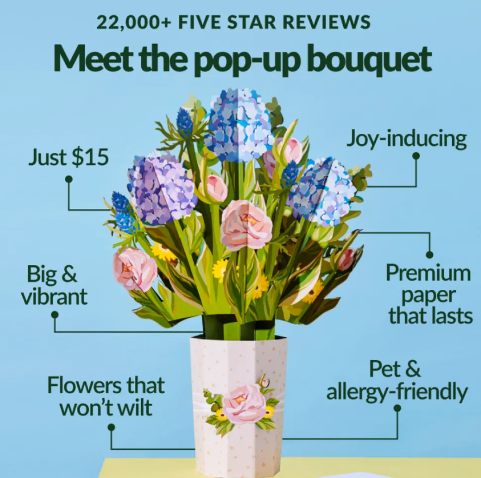 Lovepop Pop-Up Bouquets|Decor|Midnight Florals Bouquet