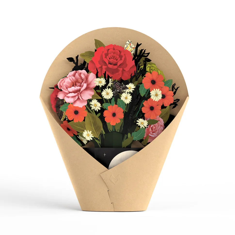 Lovepop Pop-Up Bouquets|Card & Gift Bundles|Midnight Florals Pop-Up Card & Bouquet Bundle
