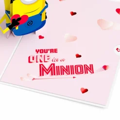 Kids Lovepop Valentine'S Day 2/14|Kids|Minions Eye Love You Pop-Up Card
